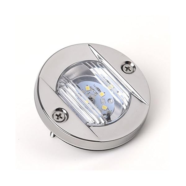 Round-Navigation-Light-Polished-Marine-Stainless-LED-Transom-Mount-Stern-Anchor