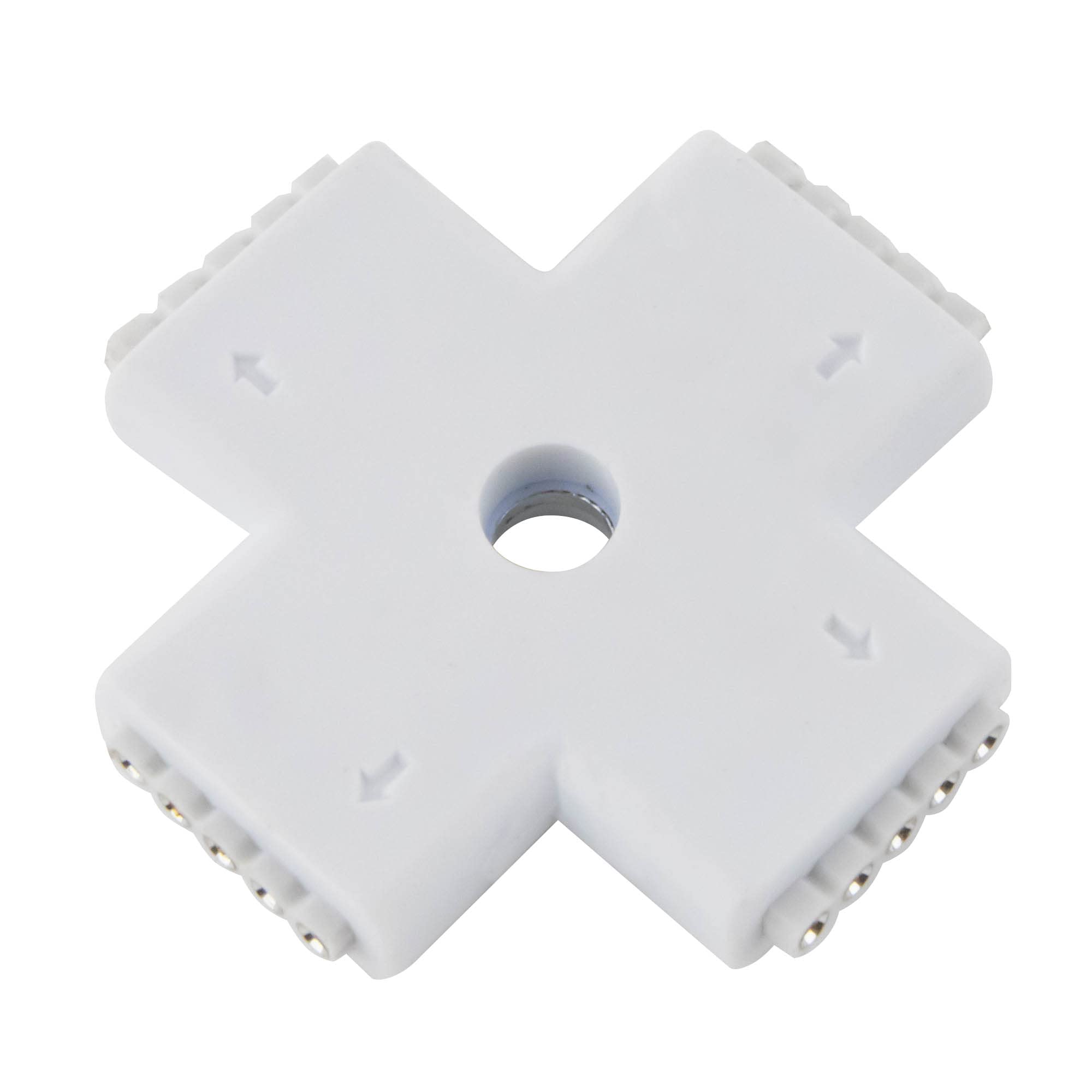 RGBW 5-Pin Cross Connector; LED Strip Connector SMD5050; Cross Connector RGB + White - RGB+W