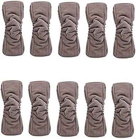 Cloth Diaper Inserts with Gusset (Pack of 10)charcoal Bamboo Reusable Liners for Cloth Diapers Works Best with Cute Babies