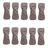 Diaper Inserts with Gusset (Pack of 10)★charcoal Bamboo Reusable Liners for Cloth Diapers ★ Works Best with Cute Babies