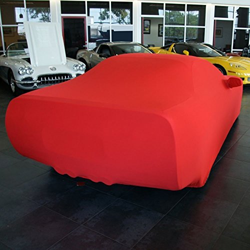 1997-2004 C5 Corvette Indoor Ultraguard Stretch Satin Car Cover (Red)