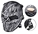 Outgeek Airsoft Mask, CS Protective Full Face Cover Scary Head Skull Mask Costume Party Outdoor