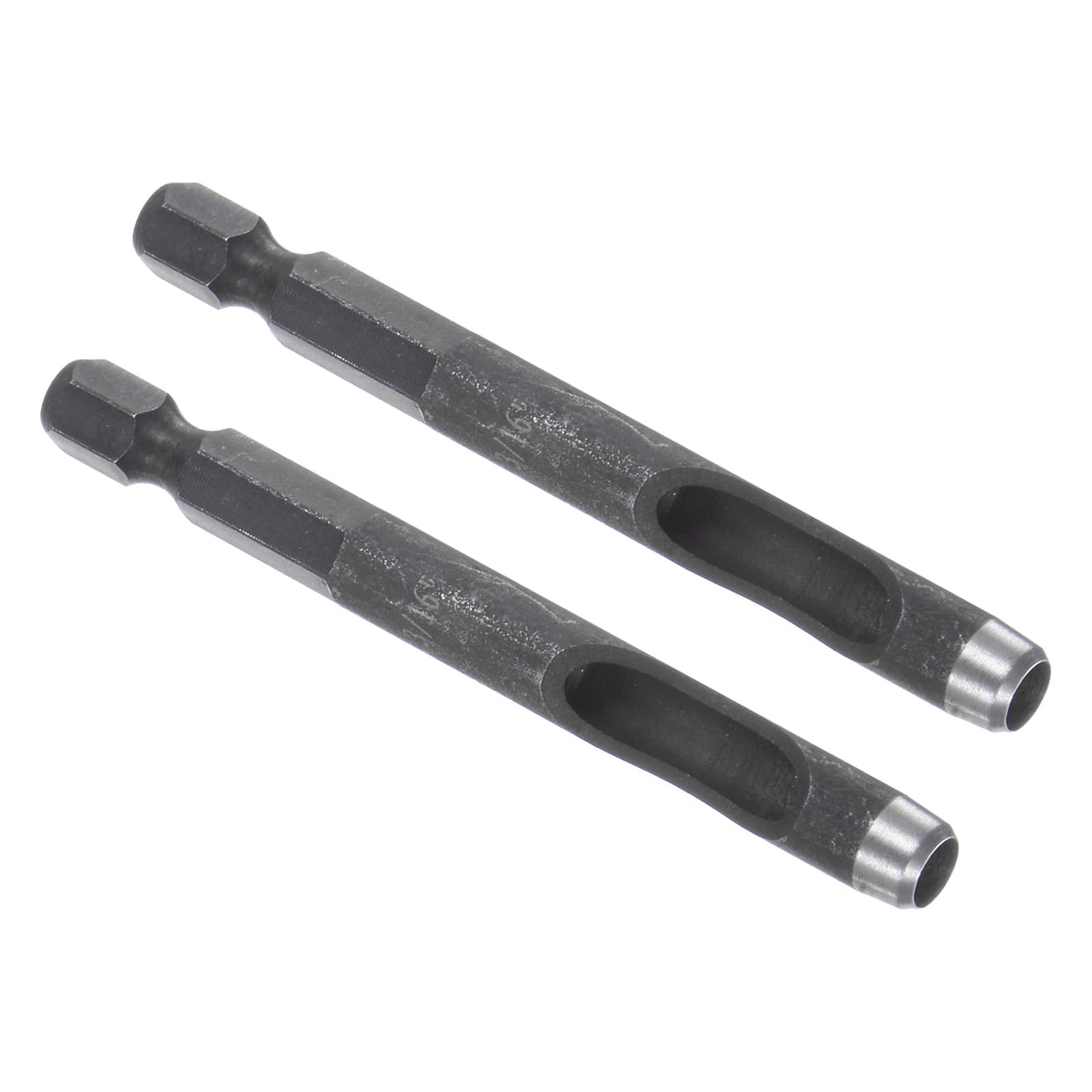 CoCud Leather Hole Punch, 3/16" Dia, High Carbon Steel Round Hollow Punch - (Applications: for Rubber Paper Soft Material), 2-Pieces