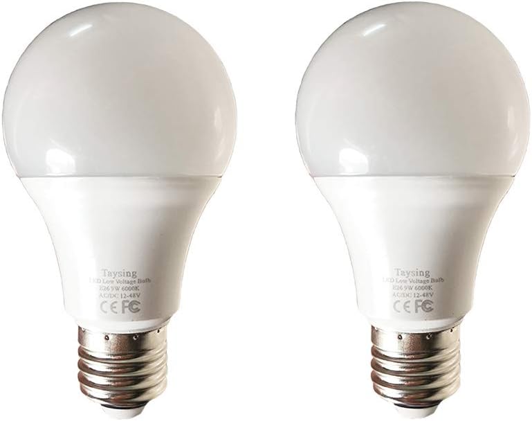 THLighting 1248V led light bulb E26 Low voltage led bulbs White 6000K