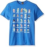 Nintendo Men's Pixel Cast T-Shirt, Premium Royal Heather, Medium