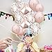 20th Birthday Decorations Party Supplies, 20th Birthday Balloons Rose Gold, Number 20 Mylar Balloon, Latex Balloon Decoration, Great Sweet 20th Birthday for Girls, Photo Props