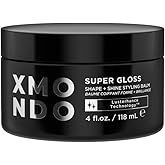 XMONDO Hair Super Gloss Shape & Shine Styling Balm with Styling Polymers for Smooth, Frizz-Free Hair , 4 Fl Oz