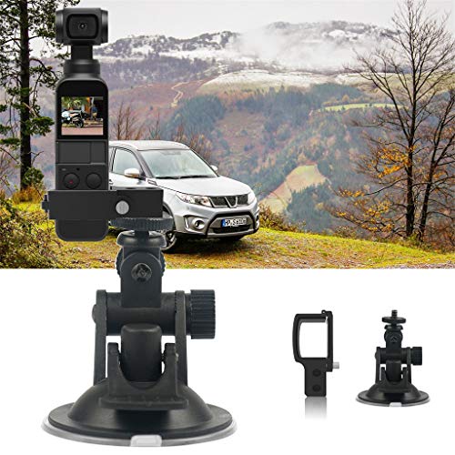 LtrottedJ 360° Car Windshield Suction Mount Fix Bracket Desktop Stand for DJI OSMO Pocket