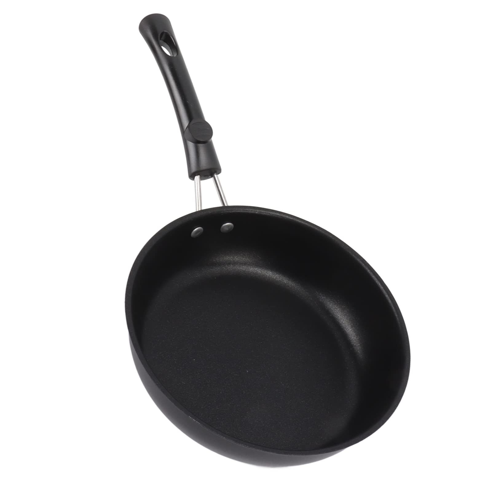 Frying Pan, Nonstick Stainless Steel Durable Light Smoke Omelet Pan for Eggs Omelette Pancake (18CM)