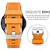 MoKo Band Compatible with Samsung Galaxy Watch 3 45mm Band/Galaxy Watch 46mm Band/Gear S3 Frontier/Classic, 22mm Soft Silicone Replacement Band Sport Strap for Men Women, Orange