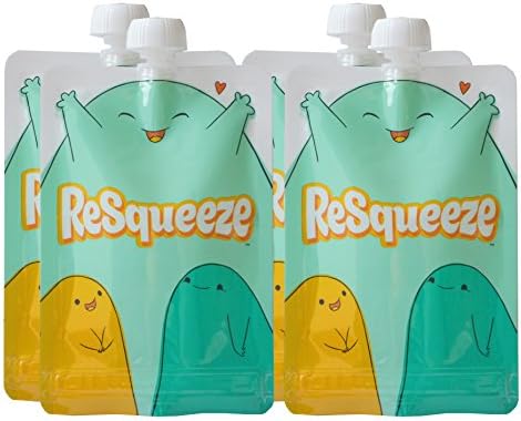 ReSqueeze Reusable Food Pouch 9 oz. (4-pack)