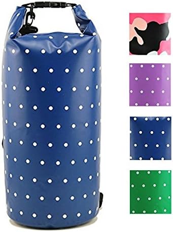 Tuvizo Premium Waterproof Dry Bag for Beach Boating Camping Hiking Swimming Kayaking - Protects Gear &amp; Electronics by (Blue 20L) Camping Travel Boating Gifts for Women Men Boat Owners