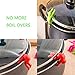 Spill-proof Lid Lifter for Soup Pot, Silicone Kitchen Tools Lid Stand Heat Resistant Holder Let Steam Release - Creative Cooking Helpers and Color Decoration (6 Pack）