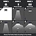 Hallomall USB Solar Lights, 28LED 300Lumens Max Outdoor Wall Lights with 3LEDs Both Sides, Ultra Bright Motion Sensor Lights Wide Angel Design for Patios, Stairways, Garden &More, 3 Modes