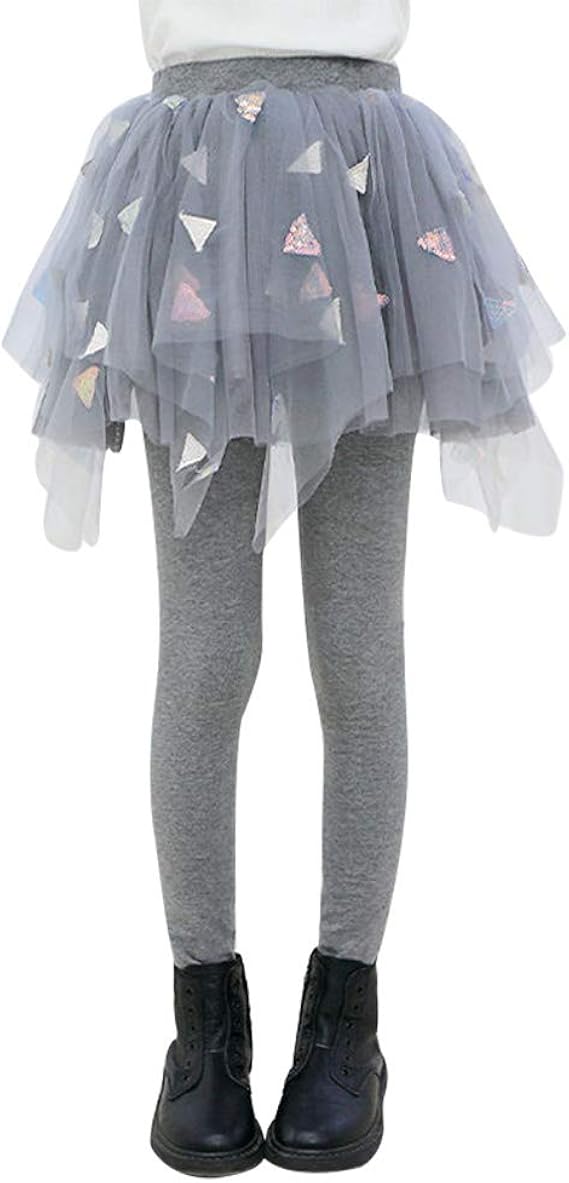 Amazon チレエコ Chireeko キッズ レギンス付スカート スカート付 レギンス キュロット スカッツ タイツ ウエストゴム 裏起毛 子供服 女児 女の子 重ね着 フェイクレイヤード おしゃれ かわいい チュチュ スカート 通販