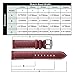 Ritche Genuine Leather Watch Bands Strap Replacement 16mm 18mm 20mm 22mm 24mm for Men and Women