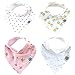 Parker Baby Bandana Drool Bibs 4 Pack Baby Bibs for Girls - 