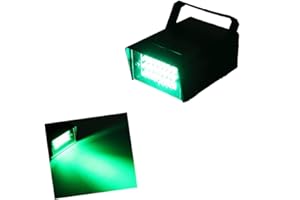 LH Led Green Strobe Lights Adjustable Speed Control Stage Light Dance Strobe Lights with Super Bright 24 LEDs Flash Party Lighting Best for Christmas Clubs Effect DJ Disco Bars Parties Halloween