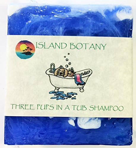 2 Pk. Natural Herbal Pet Shampoo Bar. "Three Pups in a Tub" Goat Milk, Coconut Oil,&amp; Glycerin. Repels flees &amp; ticks, anti-inflammatory, anti-fungal, antimicrobial, antiviral, and antibacterial. 10 ozs