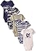 Calvin Klein Baby-Boys Newborn 5 Pack Creeper Set- Green Navy Group, Multi, 0-3 Months