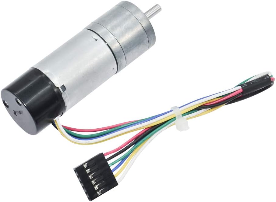 Azssmuk Quadrature Encoder Metal Gearmotor Geared Motor DC 12V 10RPM for Robotics,RC Car Model,Custom Servo, Arduino and 3D Printers,DIY Engine Toy