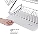 Chrome Dish Drying Rack - 2 Tiered with Cup and Utensil Holders by Chef Buddy