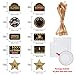 10 Pieces Hollywood Movie Theme Party Supplies Hanging Decorations, 1 Pair of Hollywood Movie Theme Black and Gold Hanging Sign Cards, Hollywood Movie Theme Party Banner
