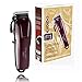 Ke Mei Professional Rechargeble Fast Feed Adjustable Pivot Motor Hair Clipper, Precision Cord/Cordless Fade Clipper Loaded with Features -Carbon Steel Blades,90+ Minute Run Time (Red)
