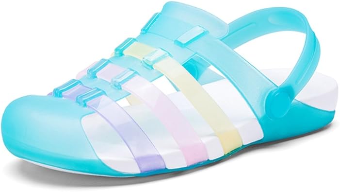 rainbow clear sandals