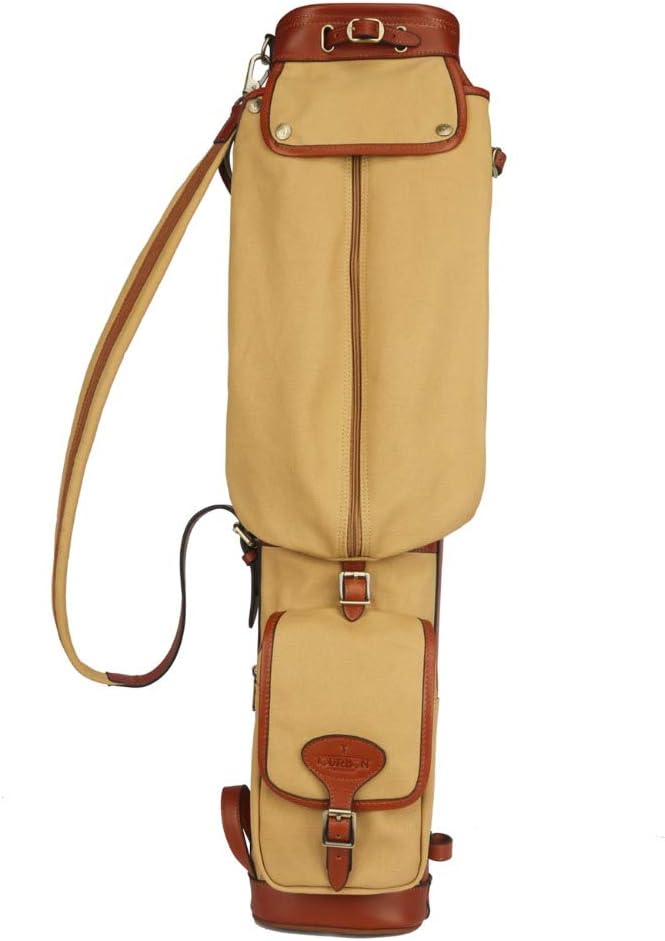 ZHANGXJ Sac de Golf, Vintage Golf Sac Clubs Porte Voyage Case Cuir et