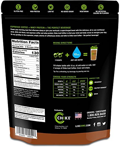 Chike Nutrition High Protein Coffee Mocha Iced Coffee, 1.1 lb / 498 g