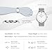 Mens Quartz Watch, Aposon Business Analog Wrist Watch Luxury Stainless Steel Band Cool Waterproof Dress Watches- Silver