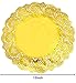Heeler 40 Pcs Gold Lace Paper Doilies Gold Foil Oval Paper Doilies Cake Packaging Golden Paper Mat Doily 11.5 Inch