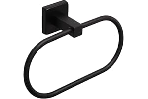 TocTen Towel Ring/Hand Towel Rack - Thicken SUS304 Stainless Steel Bathroom Hand Towel Holder Heavy Duty Unique Oval Hand Tow