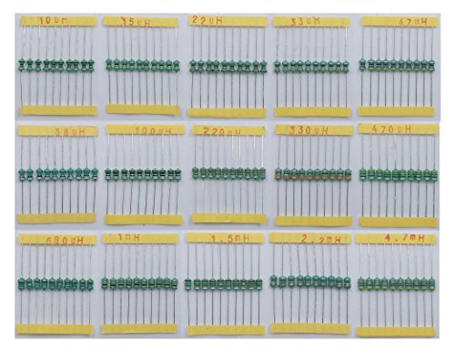 150 pcs Inductor Large Assortment 15 Values 10uH to 4.7mH, 1W, 1 watt - Thumbnail 2