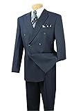 VINCI Wool Feel 6 Button Double Breasted Solid