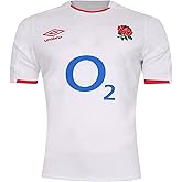Umbro England RFU Men's Home Pro Rugby Jersey, White