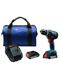 Bosch DDS181-02 taladro desarmador compacto de litio-ion de 1 2 pulgadas, 18 voltios.