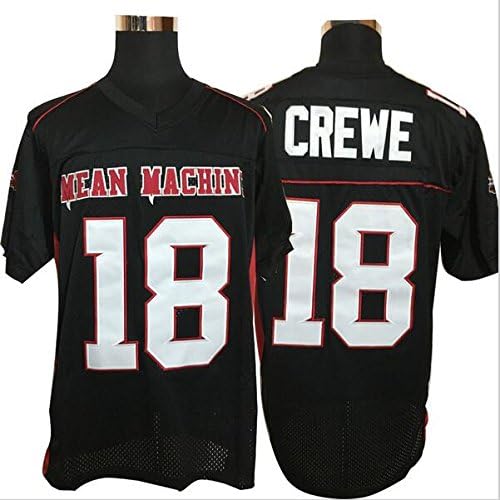 American Football Jerseys Movie Adam Sandler #18 Paul Crewe Mean Machine Convicts Football Jersey Stitched Sewn Black