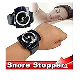 DASHUHUWAI Snore Stopper Intelligent Wrist Anti Snoring Cessation Sleeping Aids(black)
