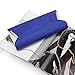 b.m.c BMC Womens PU Leather White Accent Envelope Clutch - Blue