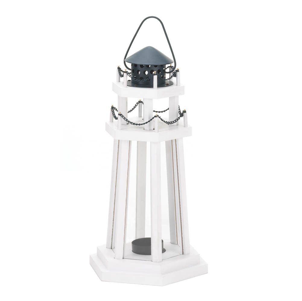 Gallery of Light 1 X Nautical Light Decorative Clear Glass Wooden