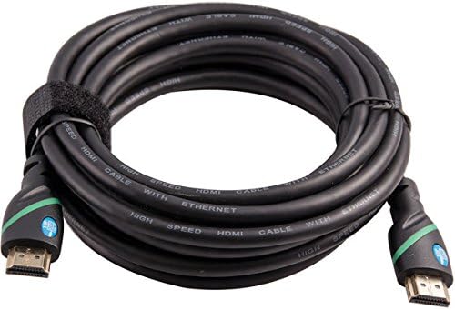 Top Dog Cables - TD-07BKGR55- Premium 55 Foot High Speed HDMI Cable with Ethernet - Black/Green - 3D HD PS3 4 XBOX One 360 DVD TV Blu Ray