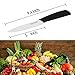 Ceramic Knife Set 3-Piece with Knife Sheaths,Porcelain Knives(Includes 6-inch Chef's Knife,5-inch Utility Knife and 4-inch Fruit Paring Knife,White Blade,Black Handle)