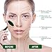 Jade Roller for Face - Gua Sha Tools - 100% Real Jade Face Roller Massager Set - Anti Aging Wrinkle Puffiness Facial Skin Jade Rolling Treatment Therapy - Storage Pouch and E-book Included