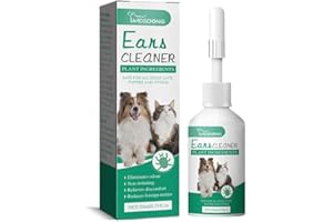 pulunto Pet Ear Drops For Cats And Dogs Universal Ear Canal Ear Mite Deodorization, Cleaning Ear Wash A7q9 Antipruritus