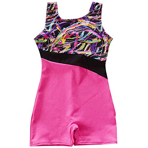 Nachvorn Girls' Sleeveless Gymnastics Leotard One-Piece Dancing Athletic Camisole