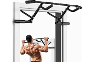 ONETWOFIT 2025 Upgrade Multi-Grip Pull Up Bar for Doorway - 460 lbs Heavy Duty Chin-Up Bar for Home Gym Exercise, Door Frame Pull Up Bar for Almost All Doors