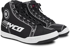 Scoyco Motorcycle Boots Street Riding Shoes Anti-Slip Outdoor Trekking Hike Work Shoes for Men Protective Gear Powersport Ant