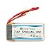 HOBBYTIGER Upgrade MJX X101 Lipo Battery 7.4V 1200mAh 30C (3 PCS) + AC Balance Charger +3in1 Charging Cable Quadcopter Parts